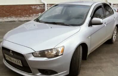 Дефлекторы окон (ветровики) Mitsubishi Lancer Sd/Hb 2007 (Митсубиши Лансер) Кобра Тюнинг